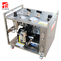 Equipo de Prueba Hidrostática de Alto Flujo TEREK con Bomba Neumática de Refuerzo de Líquido y Registrador