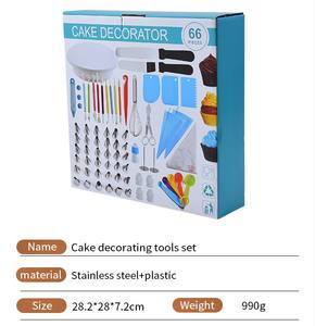 Accesorios para Hornear, Kit de 66 Piezas para Decoración de Pasteles con Plato Giratorio, Moldes para Muffins y Juego de Boquillas para Repostería - Product Image 6