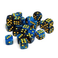 Ensemble de dés de casino en acrylique standard à coins arrondis, multicolores, en gros, pour jeux de table DND