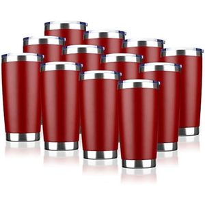 Travel Coffee Tumbler 20 Oz <b>Stainless</b> <b>Steel</b> Insulated Mug With Lid Portable Outdoor Use Navy Blue - Product Image 4