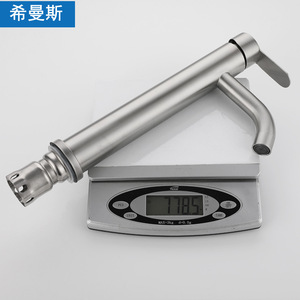 Himans Stainless Steel Basin Faucet Single Handle Deck Mounted Modern <b>Elevated</b> faucet for Washbasin - Product Image 4