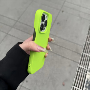 Fundas para Celular en Oferta, Carcasas de Color Sólido para <span class=keywords><strong>iPhone</strong></span> <span class=keywords><strong>11</strong></span> 12 13 14 15 Pro Max, <span class=keywords><strong>Funda</strong></span> de Silicona para Dama - Product Image 3