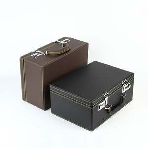 Caja de regalo de cuero y cuero PU con logotipo Diamante de lujo al por mayor - Product Image 2