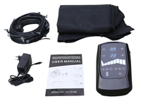 Appareil de massage lymphatique par compression d'air rechargeable avec 8 chambres d'air pour les pieds et les jambes, pour une utilisation à domicile et en extérieur
