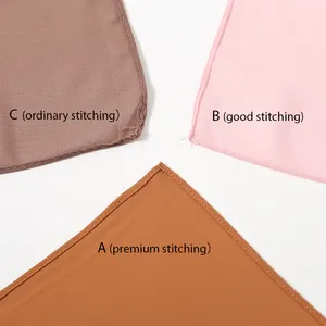 Superventas Premium musulmán Tudung mujer liso gasa bufanda Hijab verano pesado gasa chal