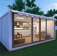 Nouvelle maison conteneur en acier préfabriquée de 20 pieds, style moderne, pour bureau, immeuble, appartement, atelier, hôtel, villa, entrepôt