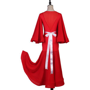 DB19073 New Coming Mesh Black Mujeres Traje <span class=keywords><strong>de</strong></span> baile <span class=keywords><strong>de</strong></span> salón para adultos Vestido <span class=keywords><strong>de</strong></span> baile <span class=keywords><strong>de</strong></span> salón sexy con <span class=keywords><strong>banda</strong></span> en la cintura - Product Image 5