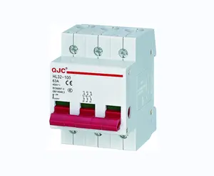 QJC Factory Wholesale OEM ODM Disconnect Switch HL32-100 AC 3P 230V/400V 16A-100A AC Lockable Isolating Switch