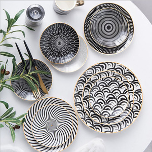 Ensemble de <span class=keywords><strong>vaisselle</strong></span> en céramique bon marché et créatif, 6/8/10,5 pouces, ensembles de <span class=keywords><strong>vaisselle</strong></span> en porcelaine pour restaurant, mariage - Product Image 3