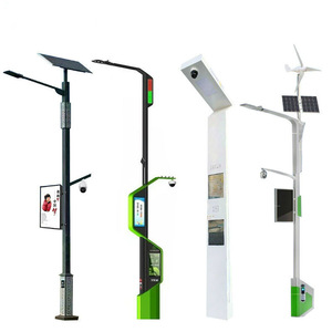 Lu Ho 100W Smart Street <b>Light</b> <b>Pole</b> Municipal Road Lamp with Screen and 5G Base Station - Product Image 5