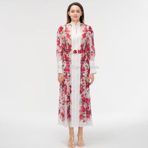 Vestidos Elegantes OEM con Cintura Media, Estampado y Corte Holgado para Mujer - Product Image 1