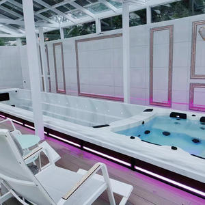 Monalisa Acrylic <span class=keywords><strong>8</strong></span> mét hồ bơi ngoài trời hồ bơi ngầm hồ bơi vô tận hồ bơi - Product Image 4