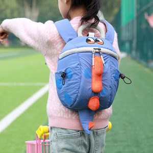 PLAYMAX Large Capacity Girls Cartoon Dinosaur Design Soft Shell Animal Prints Nylon Durable <b>Backpack</b> New Kindergarten Preschool - Product Image 1