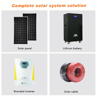 Système complet de stockage d'énergie solaire hybride avec onduleur et batteries au lithium 6,2 kW 11 kW 16 kWh, système ESS tout-en-un pour la maison