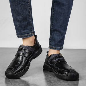 Chaussures pour hommes personnalisées en cuir italien, mocassins <span class=keywords><strong>pas</strong></span> chers pour hommes, cuir véritable, Sepatu Pantofel Pria de marque - Product Image 5