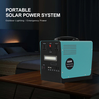 Centrale Électrique Solaire Portable Métallique avec Onduleur et Batteries LiFePO4 de Marque, Vente en Gros Usine, 500W 1000W 1500W 48AH 60AH