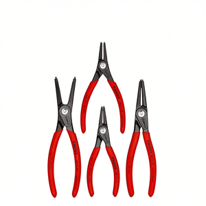 Juego de alicates de precisión Knipex para anillos de retención, 4 piezas, 9-56 mm, herramienta de extracción de anillos internos y externos - Product Image 1