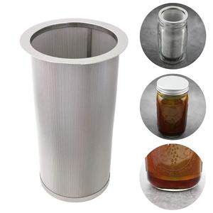 Cafetera de preparación fría de 64 OZ con filtro de acero inoxidable para café helado, té y limonada, tarro de albañil de boca ancha a prueba de fugas - Product Image 5