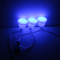 Éclairage numérique de loisirs et paysager de haute qualité, 60 mm, 18 LED, cabochon, points lumineux RGB IP65, blanc laiteux, pour brouillard