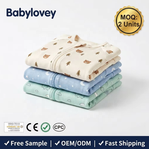 Babylovey Pronto per la Spedizione: Bundle di Vestiti per Neonati a Sorpresa, Tutine in Bambù con Zip Assortite in Stock, Completi per Neonati in Bambù - Product Image 1
