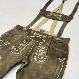 Lederhosen bavaroises en cuir de chèvre véritable, anti-rides, coupe-vent, respirantes, séchage rapide, écologiques, grandes tailles, mi-longues - Product Image 3