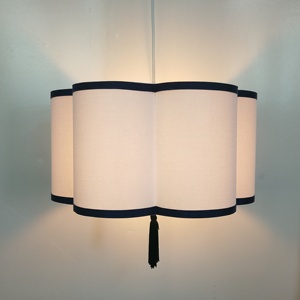 <span class=keywords><strong>A</strong></span> buon mercato all'ingrosso di figura del fiore di tessuto elastico bianco <span class=keywords><strong>lampada</strong></span> <span class=keywords><strong>a</strong></span> <span class=keywords><strong>sospensione</strong></span> <span class=keywords><strong>con</strong></span> piccolo nappa filo <span class=keywords><strong>paralume</strong></span> per la decorazione domestica - Product Image 6