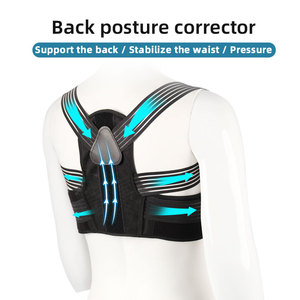 Ceinture de soutien dorsal respirante avec design ergonomique, bretelles élastiques, correcteur de posture pour le dos voûté et l'utilisation au bureau - Product Image 6