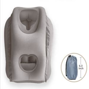 Innovaciones Almohada de viaje <span class=keywords><strong>inflable</strong></span> para avión Cojín suave de aire plegable portátil Soporte para el cuello Almohada <span class=keywords><strong>cervical</strong></span> ergonómica - Product Image 1