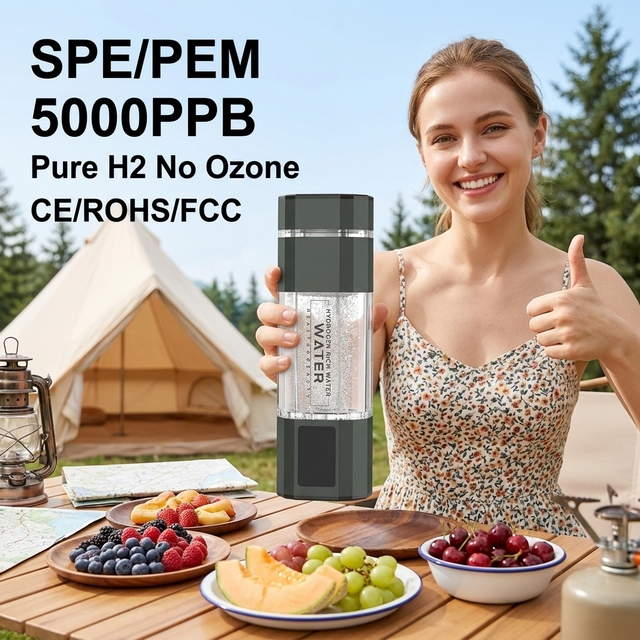 5000PPB Hydrogen Water Bottle Ready to Ship Fast Delivery SPE PEM Tech Hydrogen Water Generator in Stock Wholesale Price
