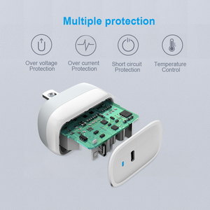 Cargador Rápido PowerLot 20W GaN <span class=keywords><strong>II</strong></span> PD 3.0 USB C, Adaptador de Pared Plegable para <span class=keywords><strong>iPhone</strong></span> 14 13 iPad, Certificado UL FCC CE, Mini Enchufe de Viaje - Product Image 6