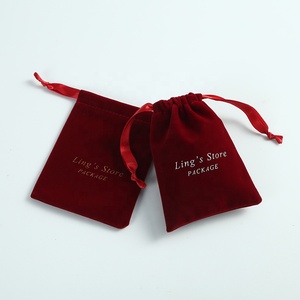 Bolsa de Joyería de Terciopelo Grueso Ecológica con Logotipo Personalizado, Bolsa de Embalaje con Cordón para un Almacenamiento y Exhibición Convenientes - Product Image 2
