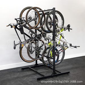 Soporte para Bicicletas Independiente de 8 Ranuras, Doble Cara, para Montar en el Suelo del Garaje, de Hierro Resistente, Organizador de Bicicletas - Product Image 3