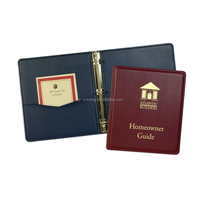 Carpeta de anillas de cuero, cuaderno de tapa dura, fabricante