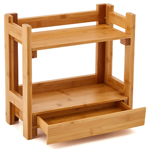 cosmetic storage box makeup organizer bamboo for living room bed room dressing table