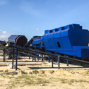 Hoogwaardige Ballistische Separator Sorteerapparatuur Met Verschillende Materialen Afvalrecyclingsmachines