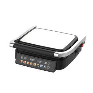 Grille de contact électrique <span class=keywords><strong>multifonction</strong></span> en acier inoxydable Écran LCD couleur Plaque à <span class=keywords><strong>raclette</strong></span> non détachable Grille à poulet sans fumée - Product Image 3