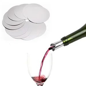 Factory Direct Custom 7.5CM Silver Wine Foil Wine Pour Spout Whisky Foil Silver Drop Pouring