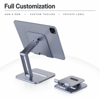 Support pour tablette iPad en alliage d'aluminium, conception personnalisée, épreuvement du dessin, ouverture de moule, production