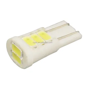 12v 194 168 501 w5w T10 8smd 5630陶瓷发光二极管t10 w5w自动发光二极管停车灯泡汽车发光二极管仪表板位置侧楔形灯