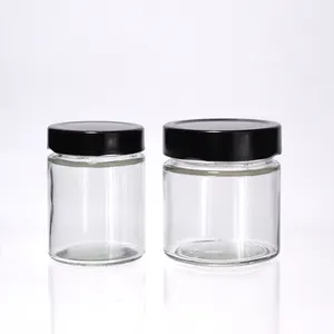 Wholesale 350Ml 12Oz Clear Wide Mouth Sauce Canning Jam Candle Honey Spice Glass Jar