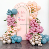Amina artisanat personnalisé en gros PVC/acrylique rose arc mariage toile de fond décoration présentoir
