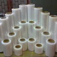 Chinesisch günstigen Preis gegossen 23 Mikrometer klar lldpe Jumbo Wrap Palette Kunststoff Pe Film Stretch folie Rolle für Hand Stretch folie
