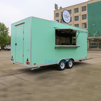 Chammp Mini Food Truck Compact Entièrement Équipé, Remorque de Cuisine pour la Vente de Café, Snacks et Glaces, Usage Commercial