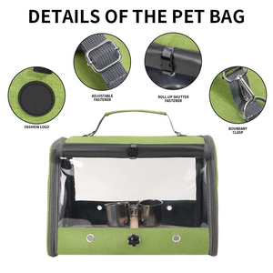 Bolsa de Transporte para Mascotas Plegable y Transpirable con Logotipo Personalizado OEM, Bolso de Mano Expandible para Viajes y Paseos al Aire Libre - Product Image 2