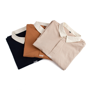 批发来样定做新款黑色马球领风格衬衫设计 - Product Image 3