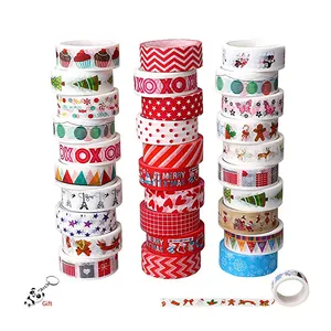 Wholesale CMYK Washi Tape Sticker Christmas Rolls Maker Manufacturer