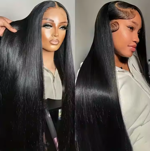 40 pouces 13x6 Full Glueless Hd Lace Frontal Long Bone Straight Perruque en <span class=keywords><strong>cheveux</strong></span> indiens bruts Lace Front 100% Perruque en <span class=keywords><strong>cheveux</strong></span> humains non traités - Product Image 3