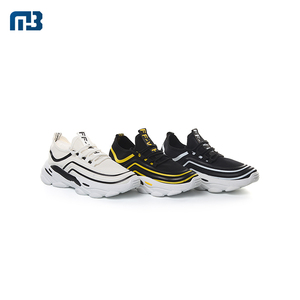 Moda personalizada negro blanco superior hombre cómodo calzado casual zapatillas de deporte en stock - Product Image 6