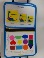 Jouet éducatif en tissu pour enfants, tableau d'activités en feutre 3D, développement cognitif, éveil à la croissance, livre silencieux Montessori, 28x22cm