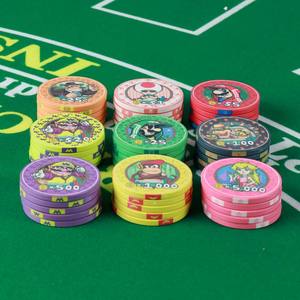 חדר פוקר קזינו סופר מריו נושא כסף להגדיר כסף דלוקס צ 'יפס משחק מטבעות הימורים - Product Image 3